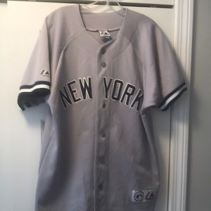 Majestic New York Yankees Road Gray Jersey 24